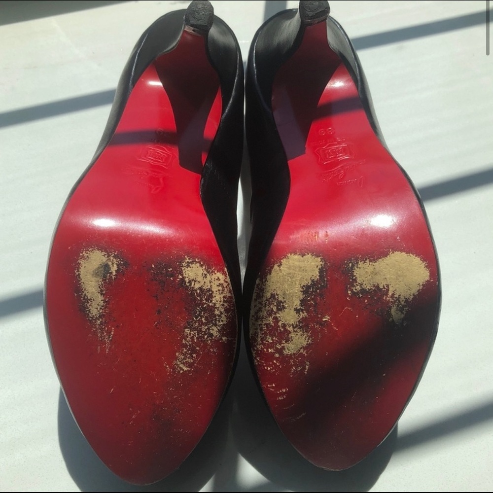 Christian Louboutin Black Heels with Red Soles